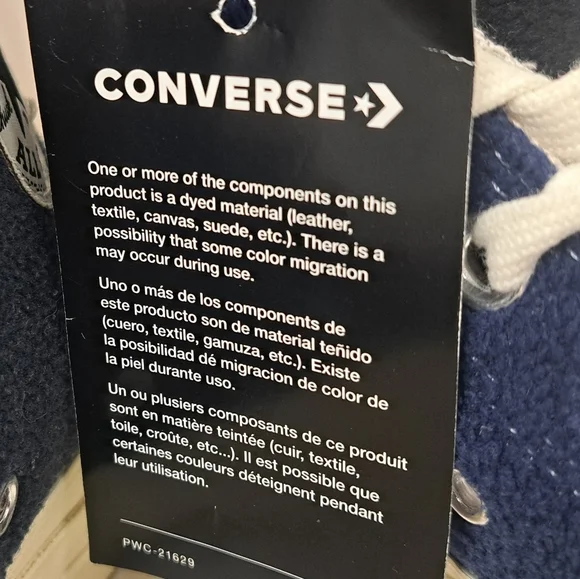 Converse Womens Chuck  70 Hi Top Upcycle Fleece 172267C Red Blue Black Gray 6 US - Picture 2 of 11